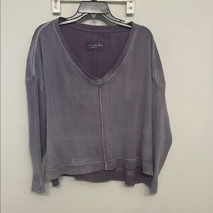 Anthropologie Waffle Knit Shirt